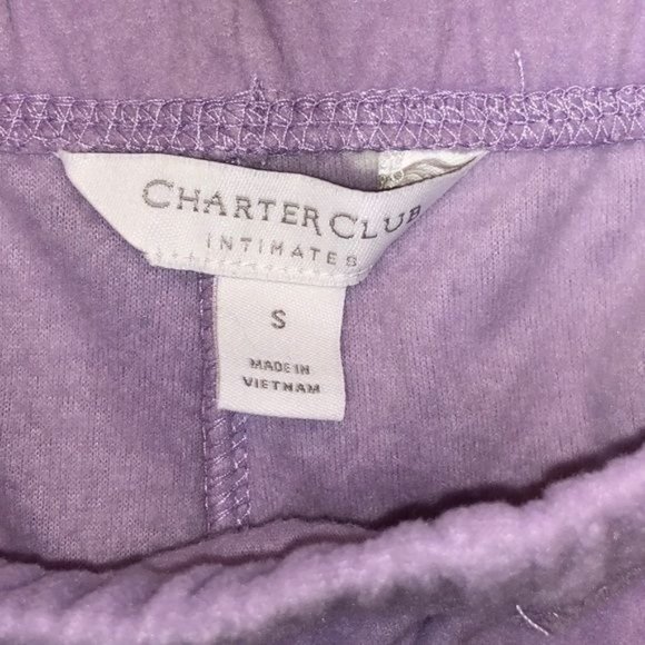Charter Club Cozy Fleece Printed Pajama pants - Picture 5 of 8